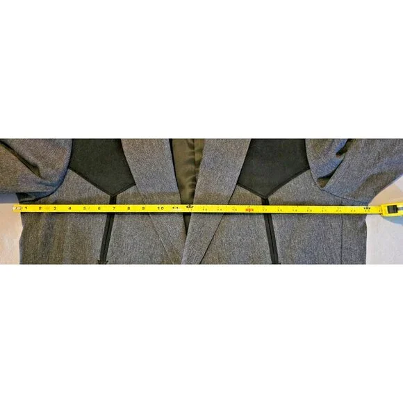 Circle S Men’s 46L Western Blazer Gray Black Yoke Lined 2-Button Cowboy Coat - Picture 14 of 16